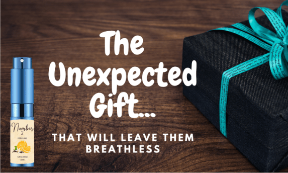a wrapped gift of Number 2 perfume, the unexpected gift