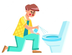 toilet spray, science of odor control