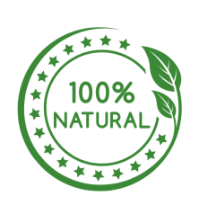 100% Natural Logo with leaves, Cleaning for Less the safest way