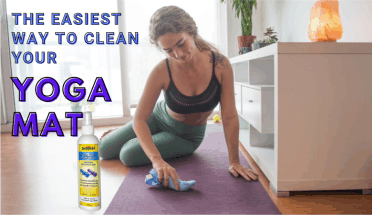 the easiest way to clean your yoga mat