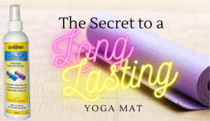 the easiest way to clean your yoga mat 11 a rolled yoga mat with earthsential yoga mat cleaner