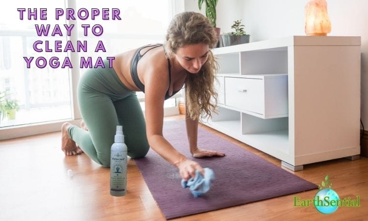 the proper way to clean a yoga mat