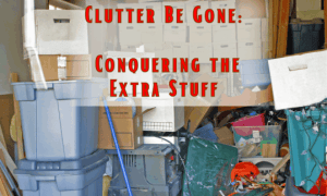 clean spaces and impact on mood 9 Clutter in a garage