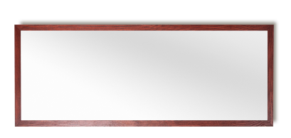 A large wall mirror