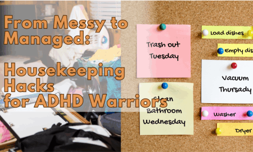 housekeeping hacks for adhd warriors