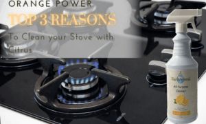a stove to be cleaned