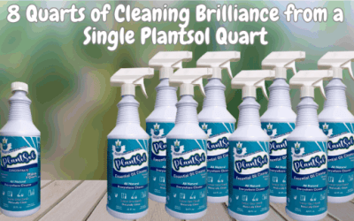 8 quarts of cleaning from a single plantsol quart