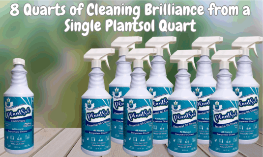 8 quarts of plantsol essential oil cleaner