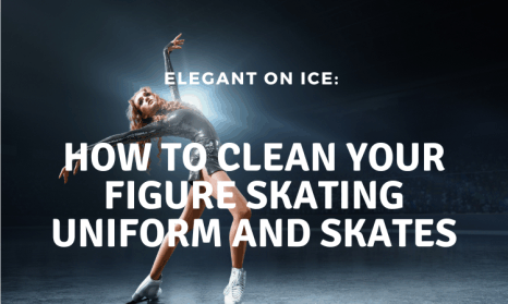clean your figure skating uniform and skates