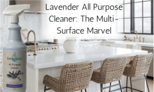 A clean kitchen with EarthSential's Lavender all purpose cleaner