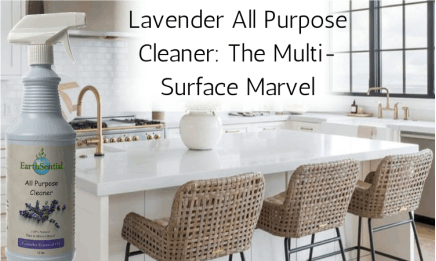 A clean kitchen with EarthSential's Lavender all purpose cleaner