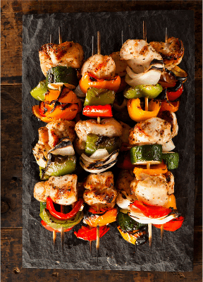 Chicken kabobs with lemongrass herb, chili, pepers, The Top 3 Dishes Infused with Lemongrass