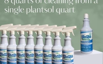 8 quarts of cleaning from a single plantsol quart