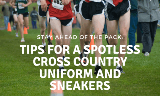 spotless cross country uniform and sneakers