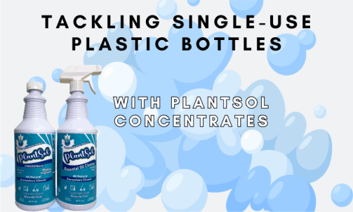 single-use plastic bottles with concentrates