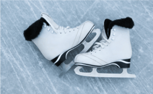 a fresh pair of figure skates