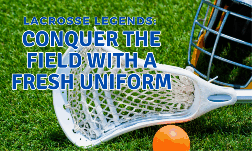 Lacrosse gear on the field