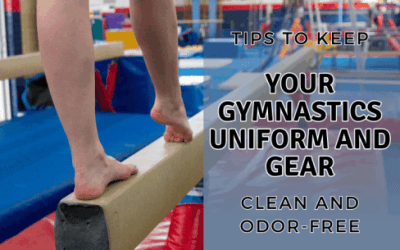 keep gymnastics uniform and gear clean
