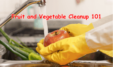 cleaning fruits and vegetables