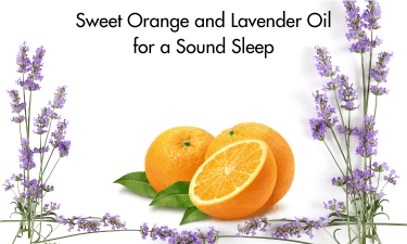 sweet orange and lavender oil for a sound sleep