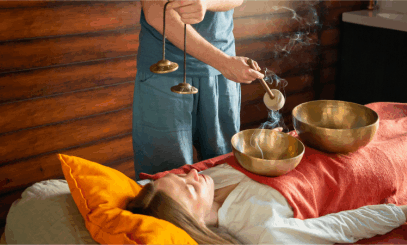 Cleansing the meditaion center preparing the mind