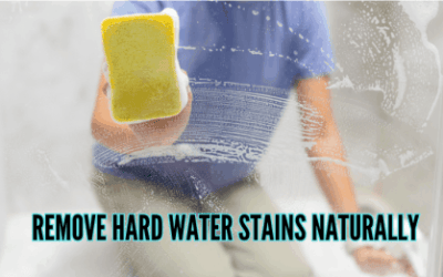 remove hard water stains naturally