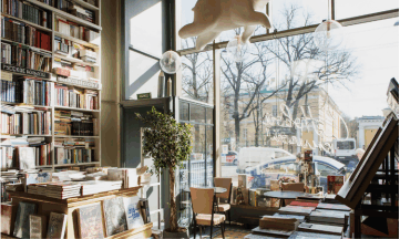 the path to a pristine bookstore with natural cleaners