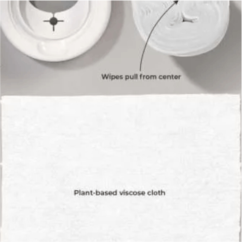 Cleaning wipes made from plant viscose