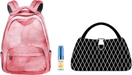 Purse and backpack sized Number 2 Perfume