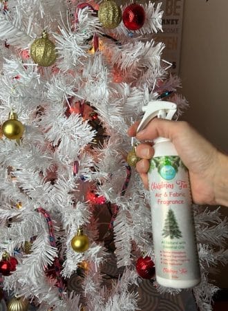 christmas tree air and fabric spray for artifical trees