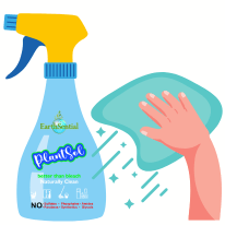 how we clean our red ligh ttherapy bed with Plantsol by EarthSential