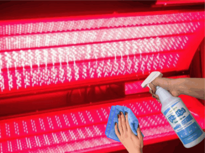 How we clean our red light therapy bed