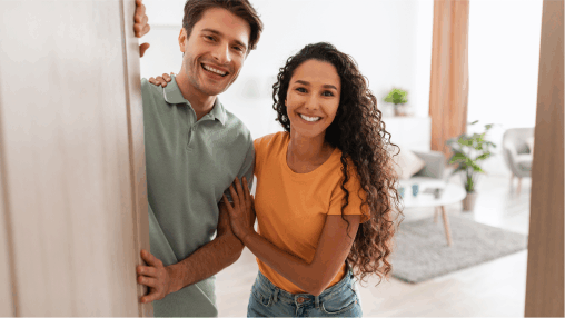a young couple that uses toilet cologne