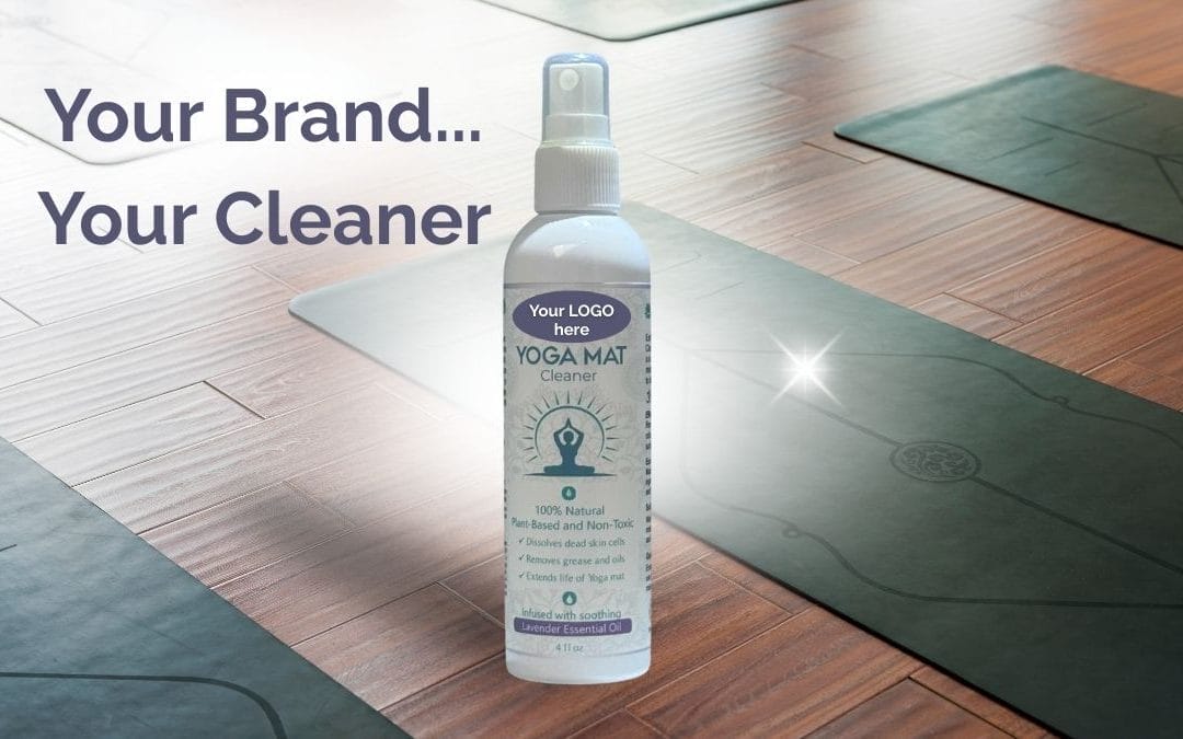 single-use plastic bottles with concentrates 14 Private Label Yoga Mat Cleaners