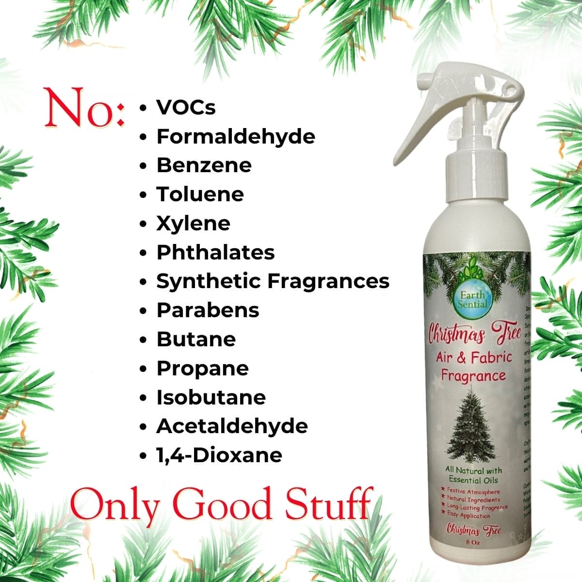Christmas Tree Air and Fabric Fragrance Spray 4 Christmas tree room spray