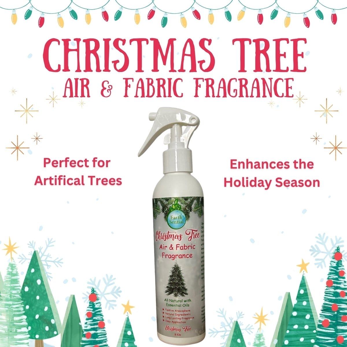 Christmas Tree Air and Fabric Fragrance Spray 6 Christmas tree room spray