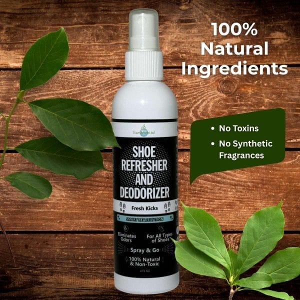 Shoe refresher and deodorizer spray