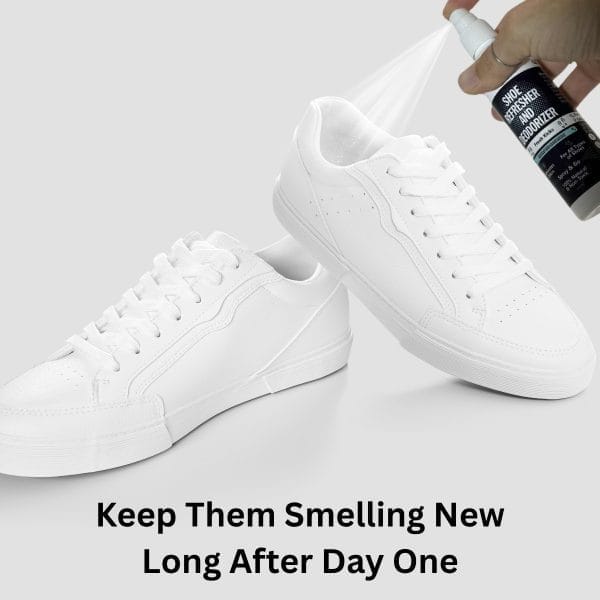 Shoe refresher and deodorizer spray