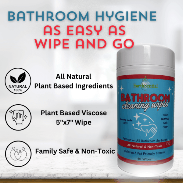 Bathroom cleaning wipes