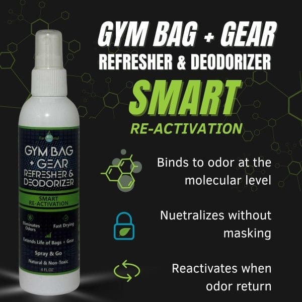 gym bag + gear refresher and deodorizer
