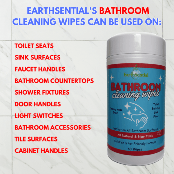 Bathroom cleaning wipes
