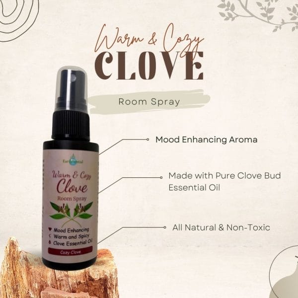 warm and cozy clove room spray